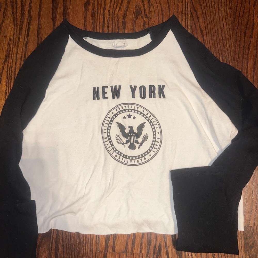 Garage Black and White New York Long Sleeve Tee